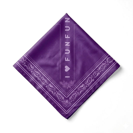Satin BANDANA "I 💜 FUNKETON"