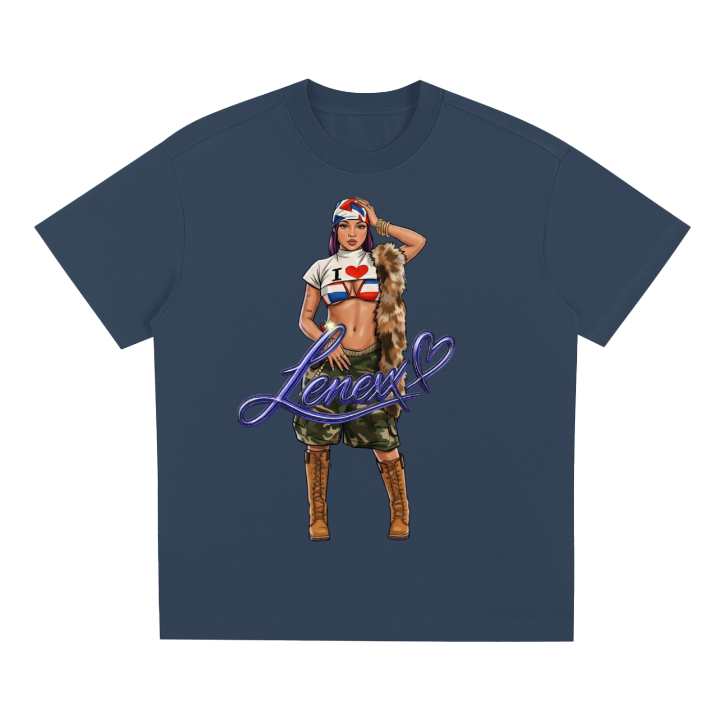 UNISEX Graphic LENEXX T-Shirt Close Up
