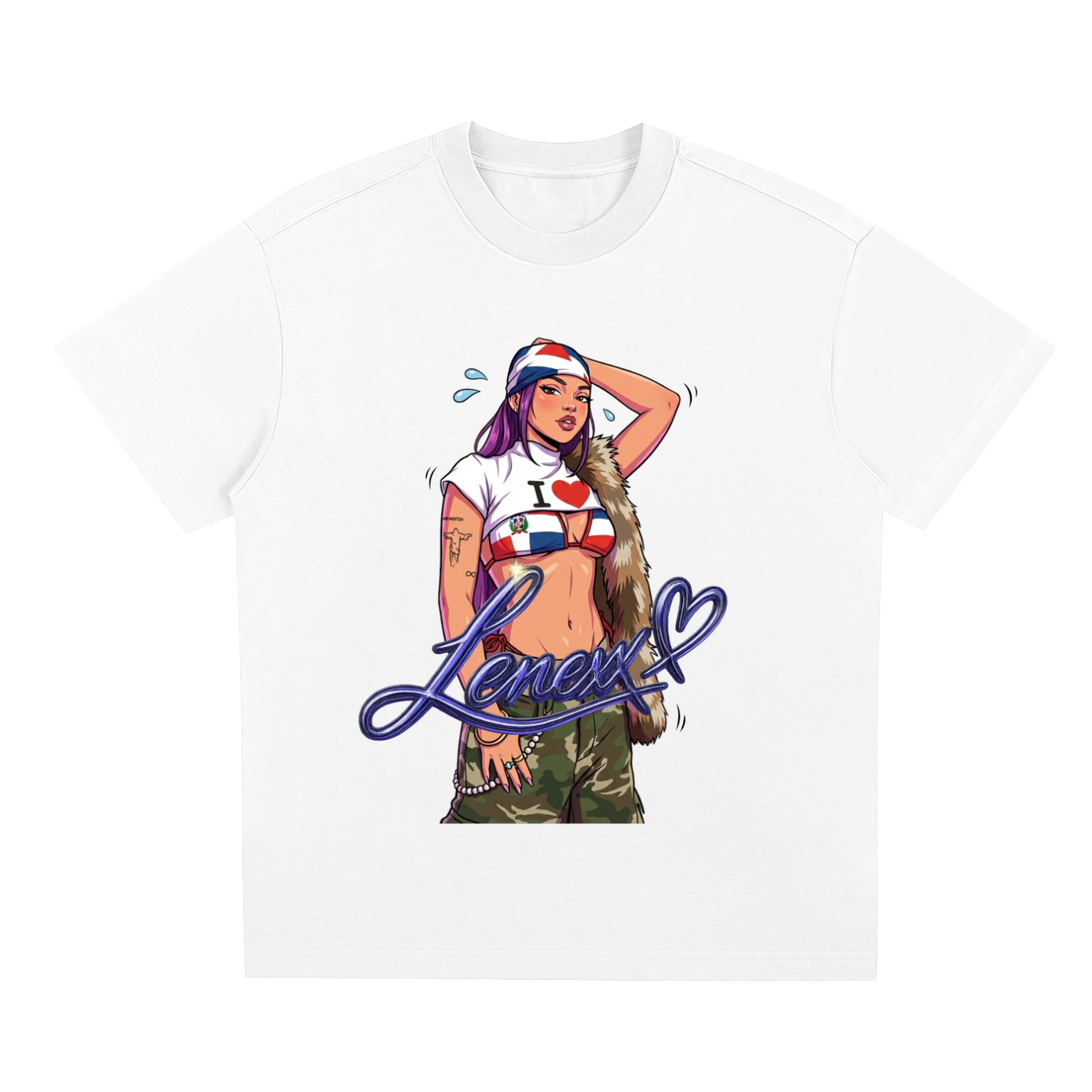 UNISEX Graphic LENEXX T-Shirt Close Up