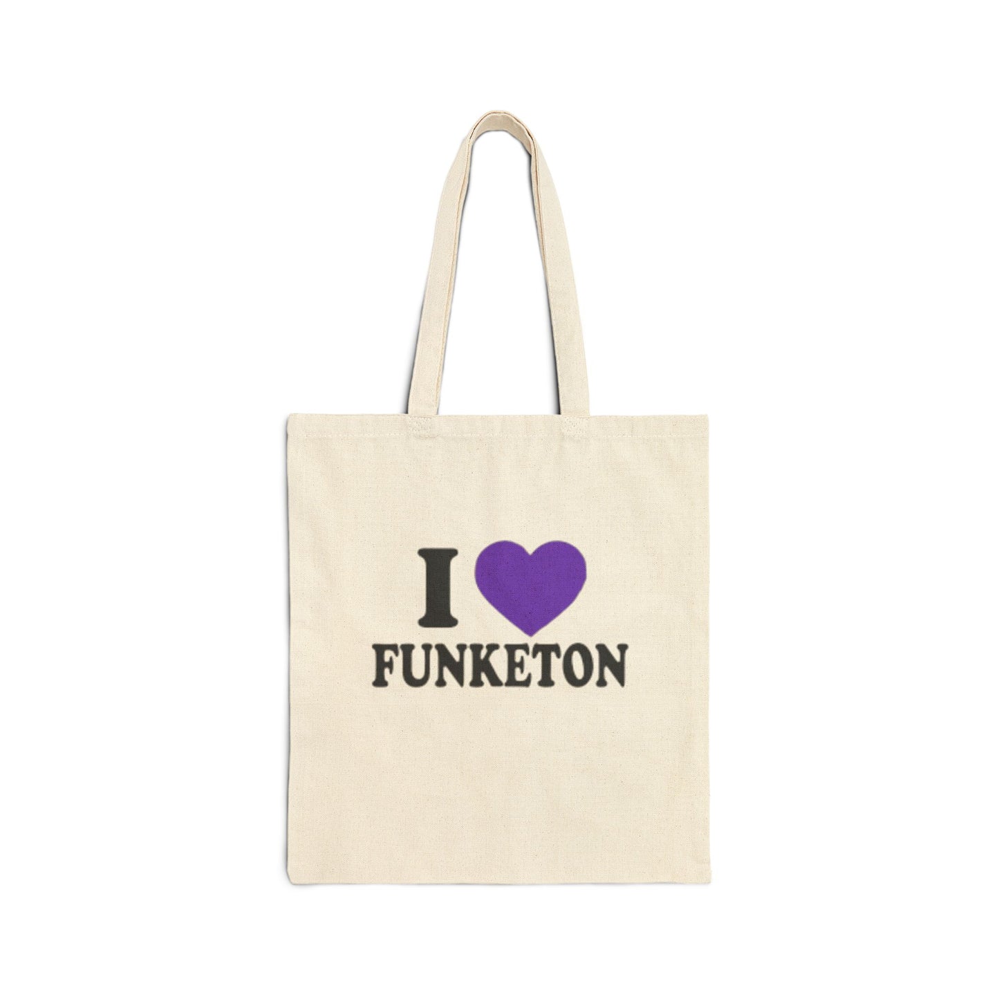 I  💜 Funketon - Cotton Tote Bag
