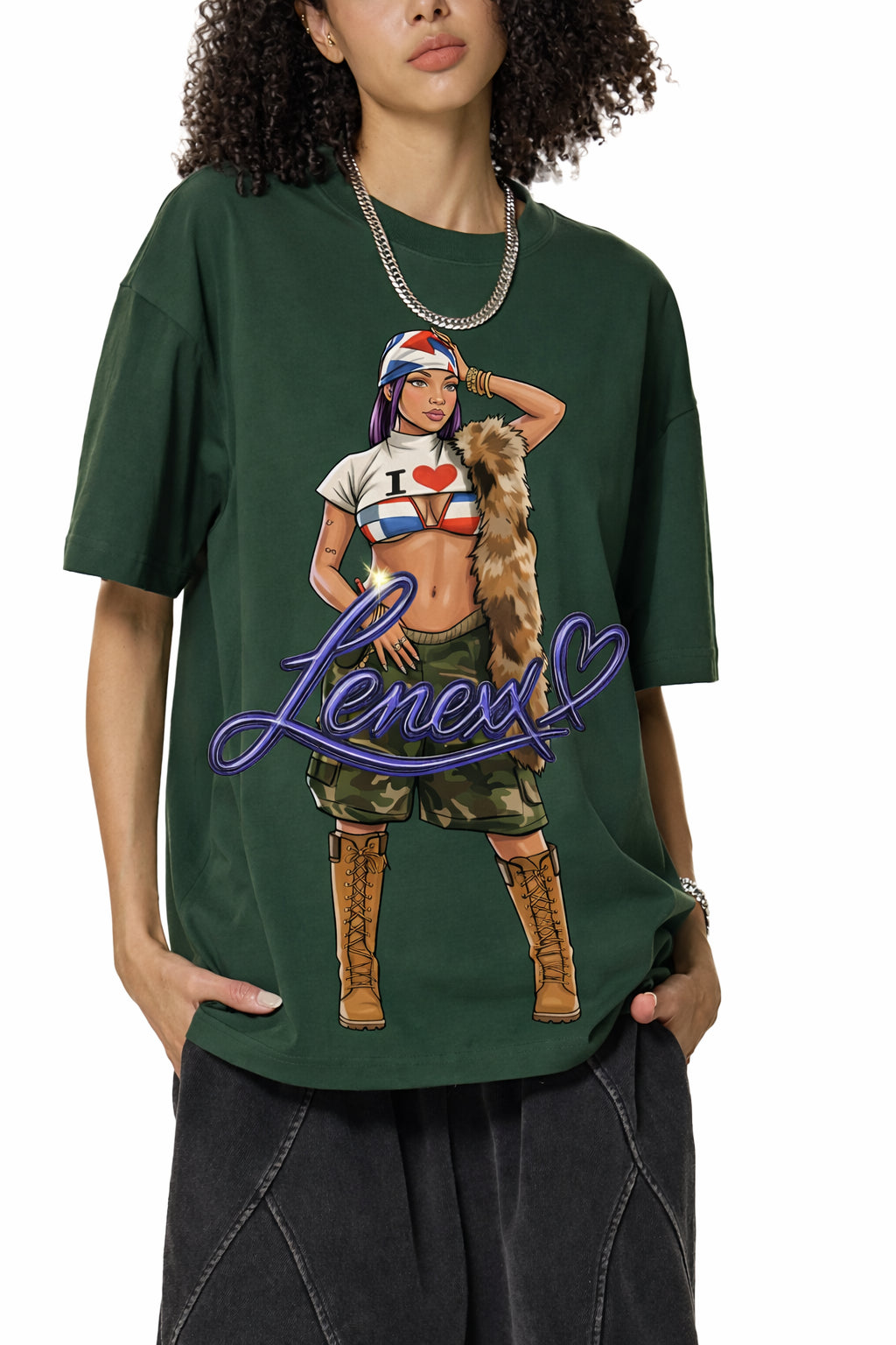 UNISEX Graphic LENEXX T-Shirt Close Up