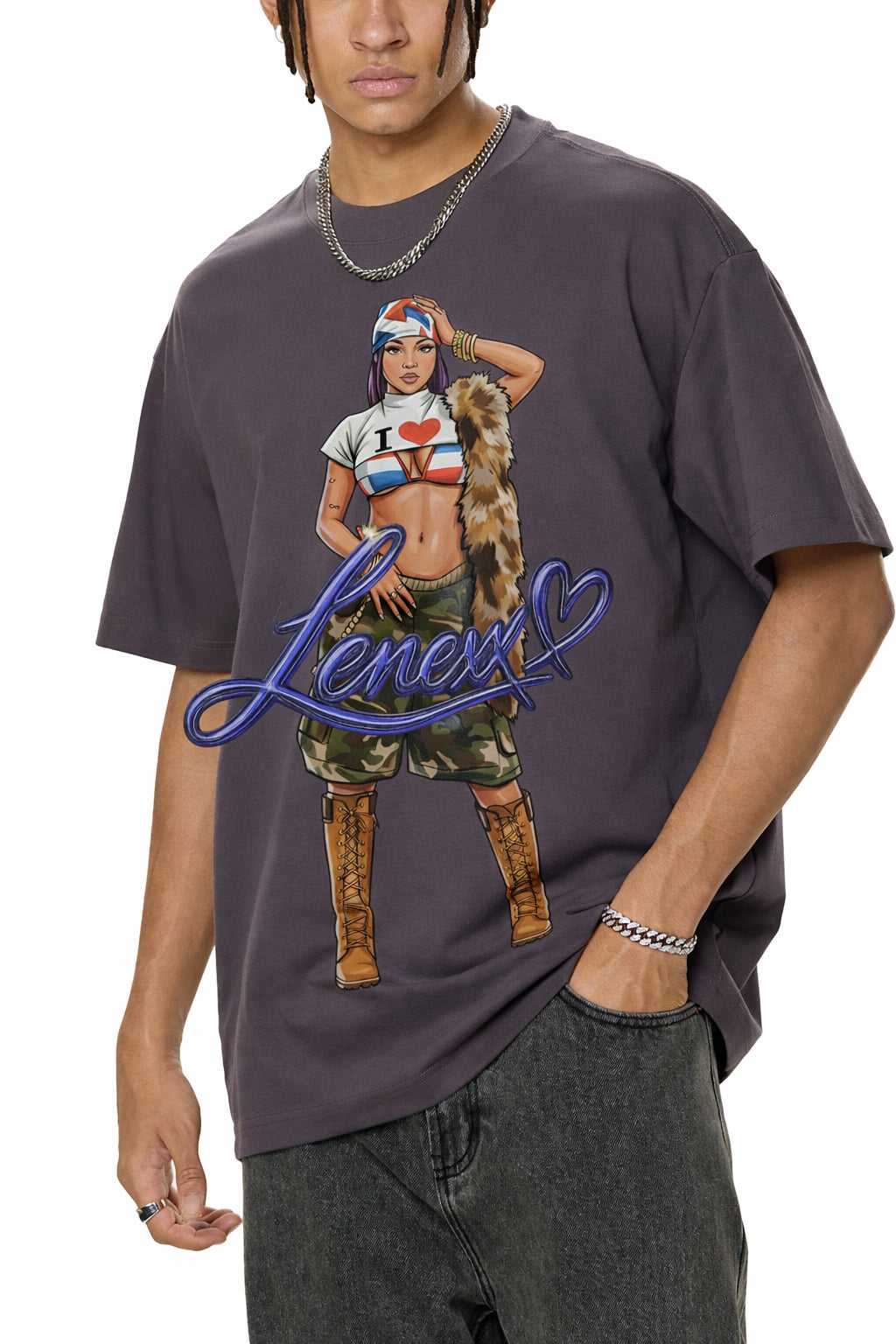 UNISEX Graphic LENEXX T-Shirt Close Up