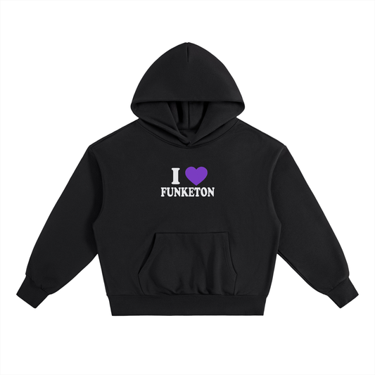 I 💜 FUNKETON BLACK HOODIE