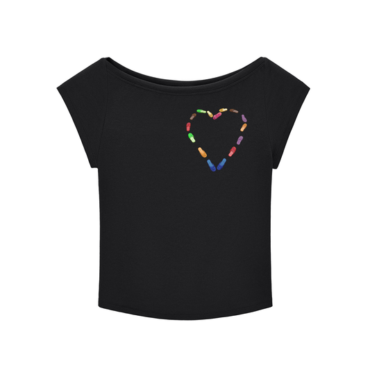 Chancleta heart♥️  - Wide Neck Baby T-shirt
