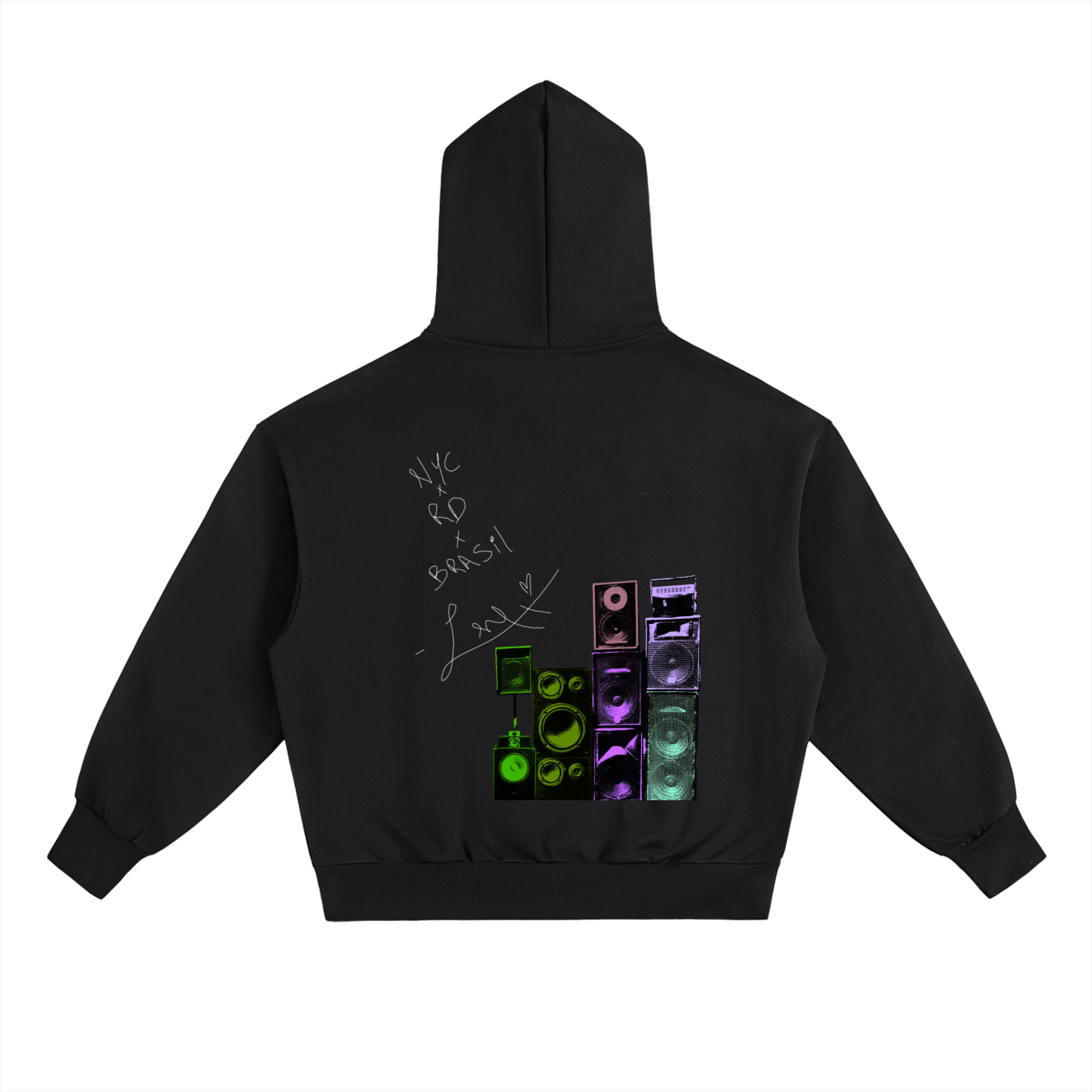 I 💜 FUNKETON BLACK HOODIE