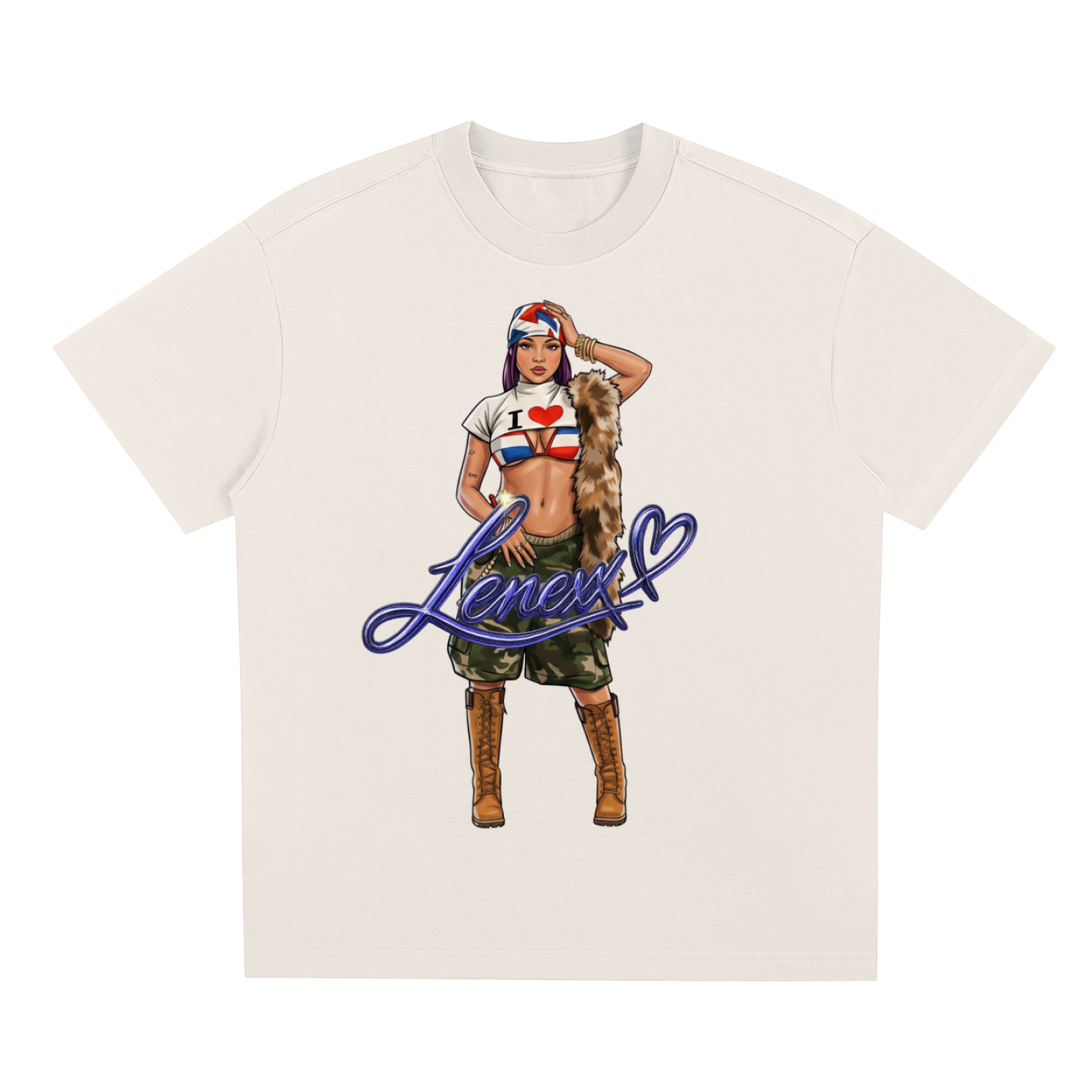 UNISEX Graphic LENEXX T-Shirt Close Up