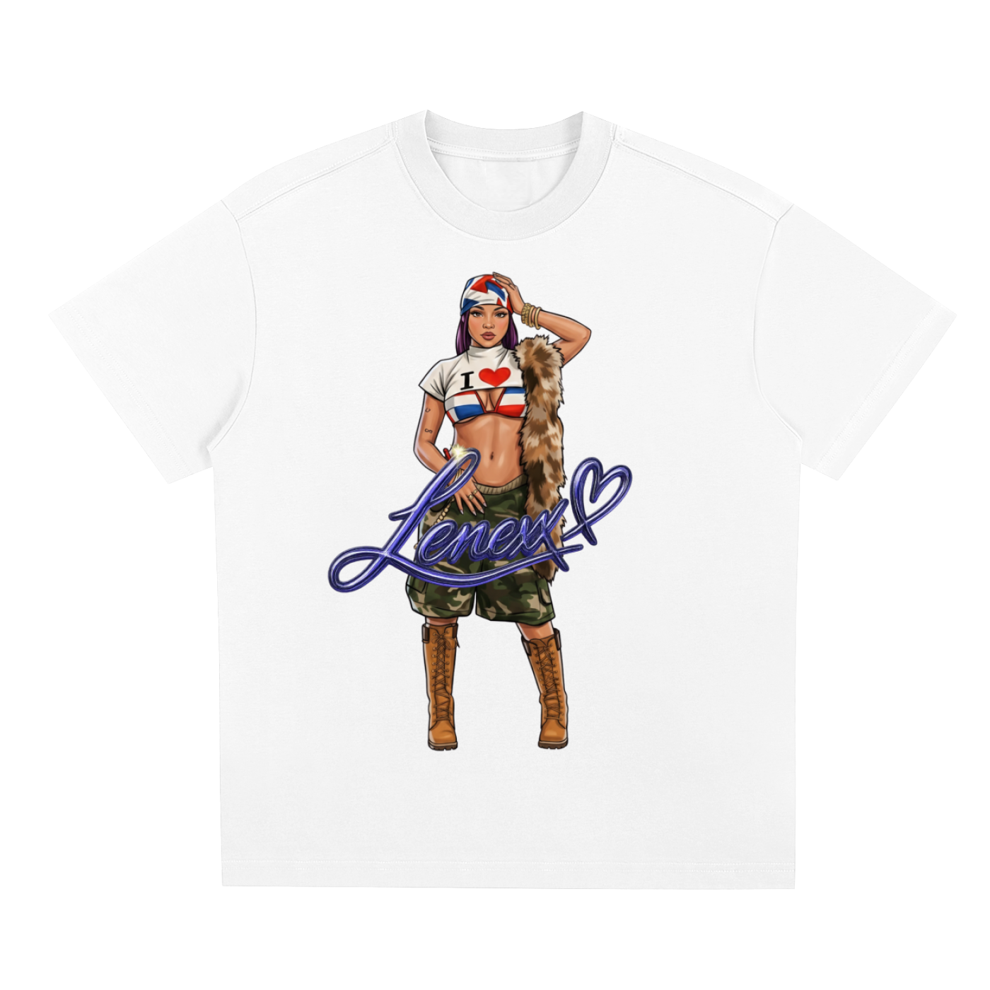 UNISEX Graphic LENEXX T-Shirt Close Up
