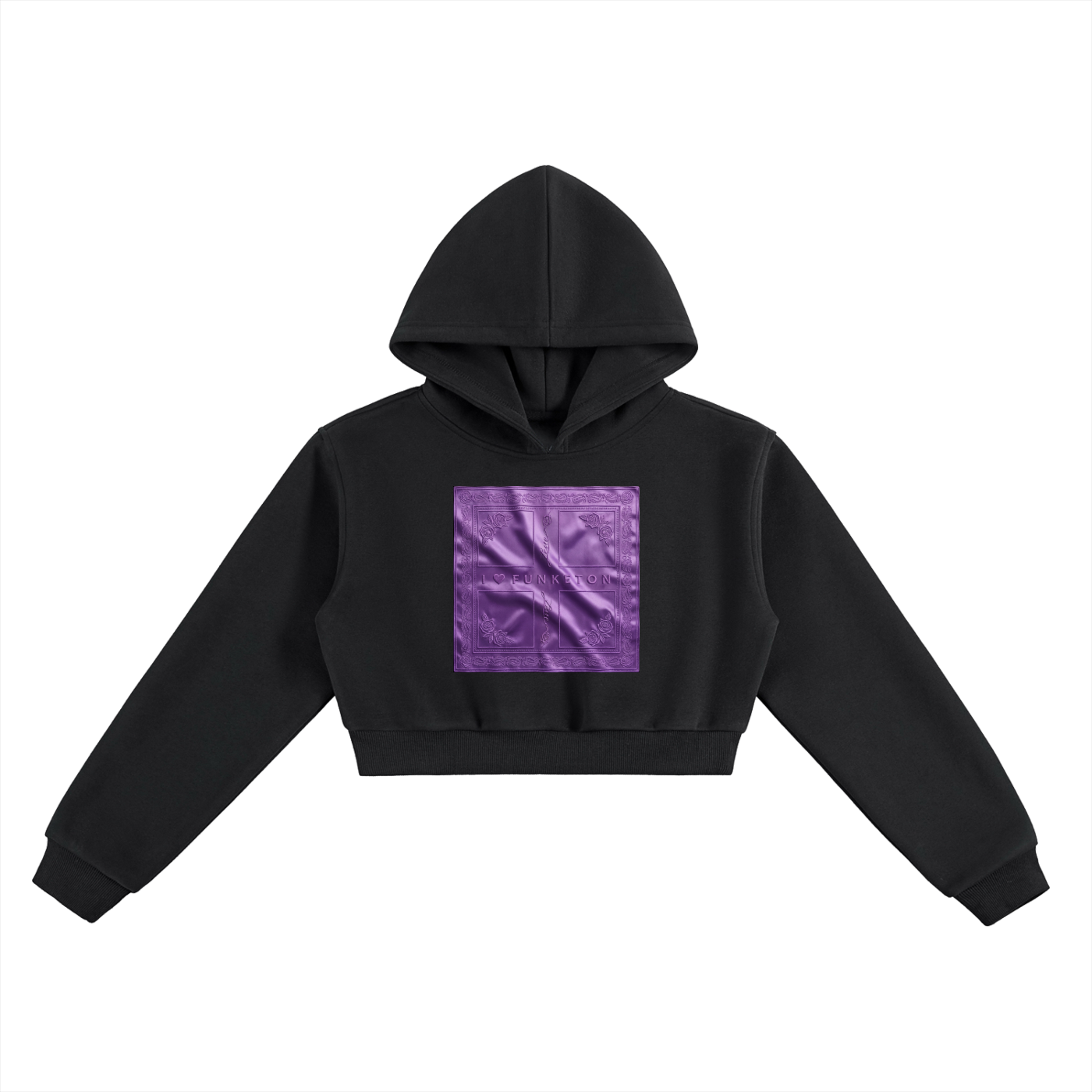 Album Cover Cropped Hoodie